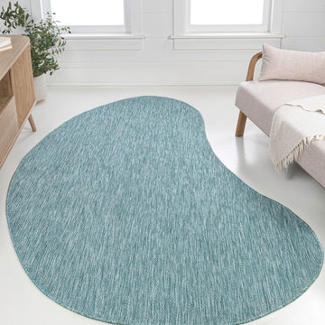 Evan Modern Rustic Organic Curve Indoor/Outdoor Area Rug